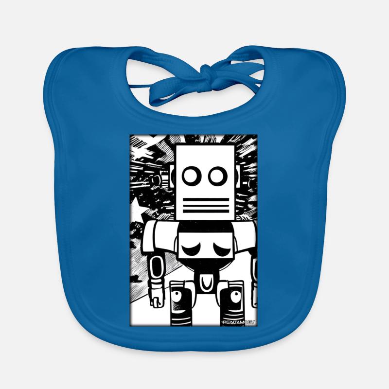 Robot Comic Future Cyborg Machine Technology Bavoir bio Bébé