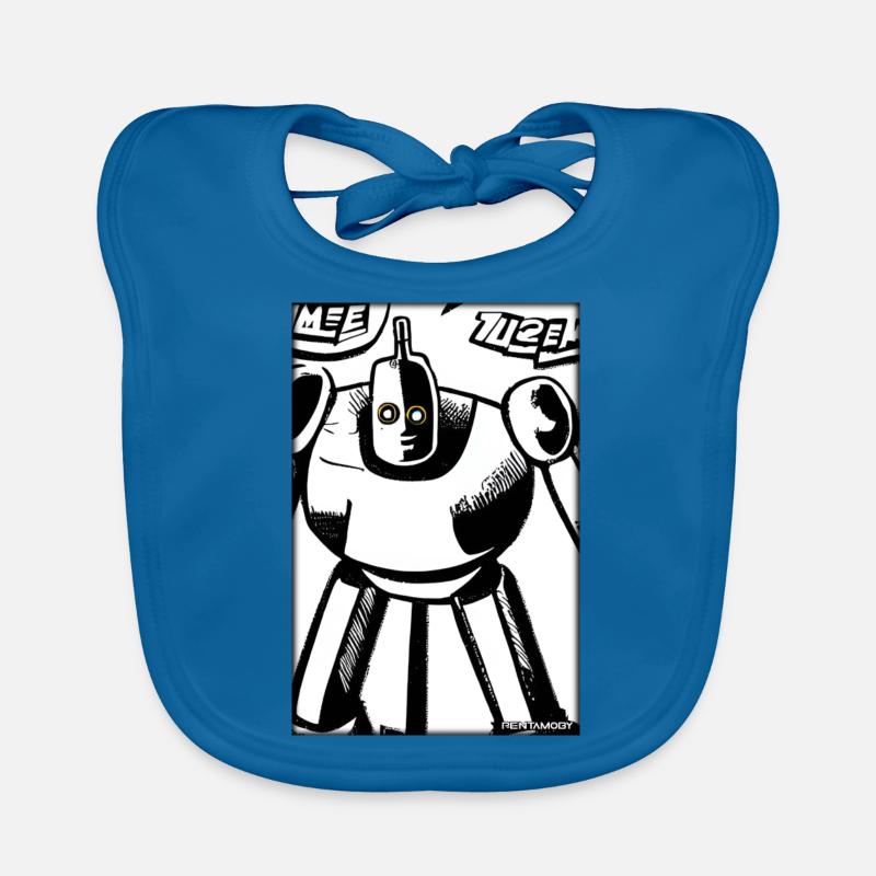 Robot Comic Future Cyborg Machine Technology Bavoir bio Bébé