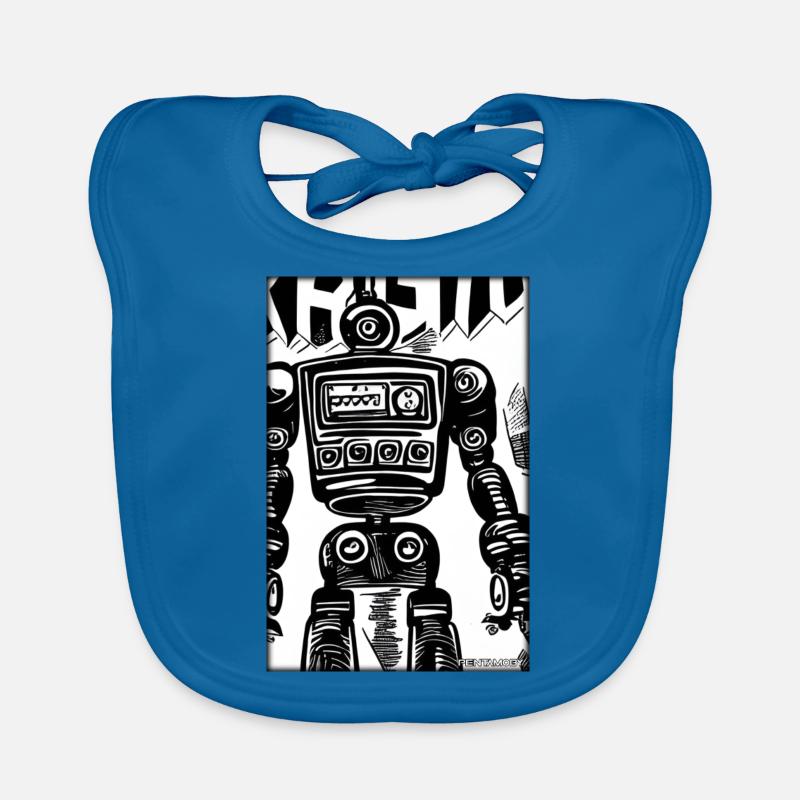 Robot Comic Future Cyborg Machine Technology Bavoir bio Bébé