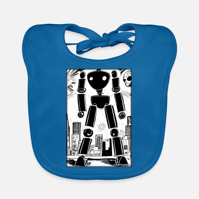 Robot Comic Future Cyborg Machine Technology Bavoir bio Bébé