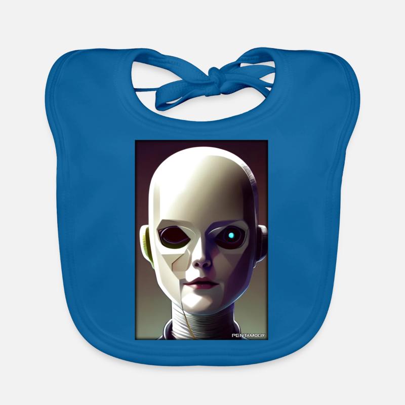 Robot Future Technology Science Android Organic Baby Bibs