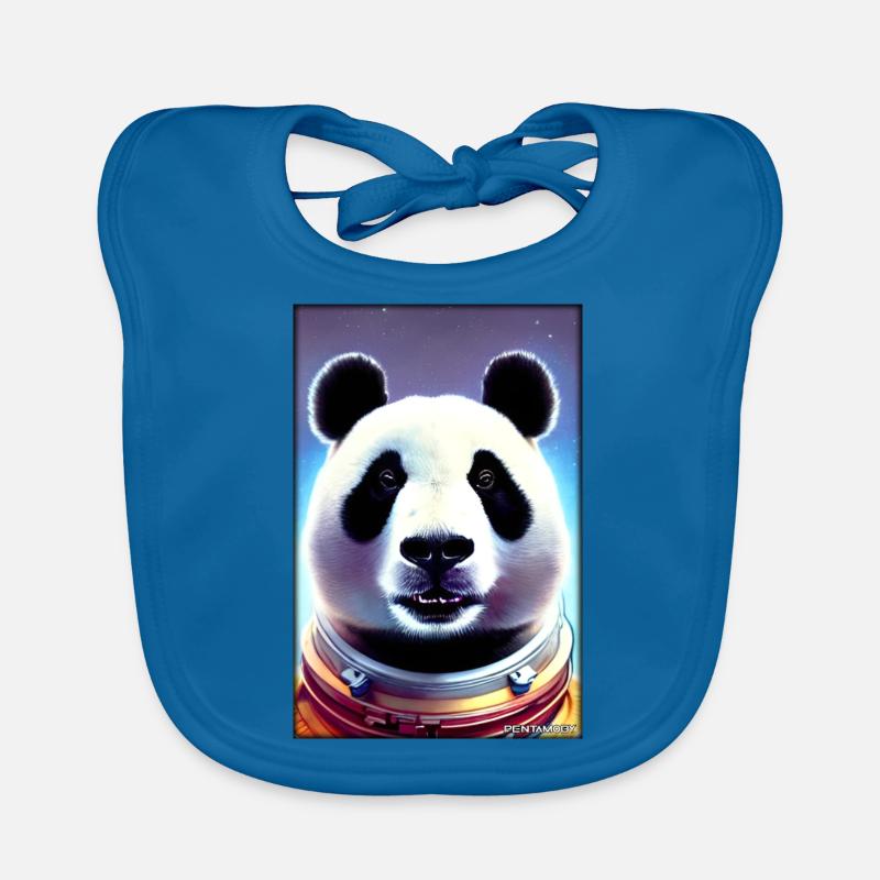 Panda Bear Panda Astronaut Future Sci-Fi Technology Bavoir bio Bébé