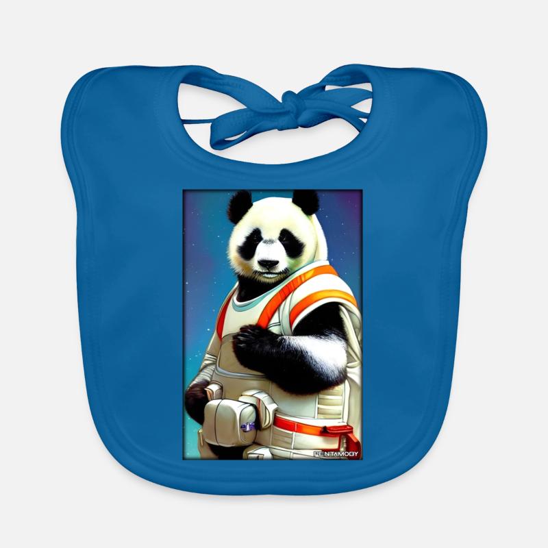 Panda Bear Panda Astronaut Future Sci-Fi Technology Bavoir bio Bébé