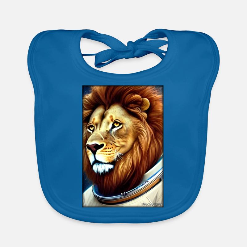 Leo Big Cat Astronaut Future Sci-Fi Technology Bavoir bio Bébé