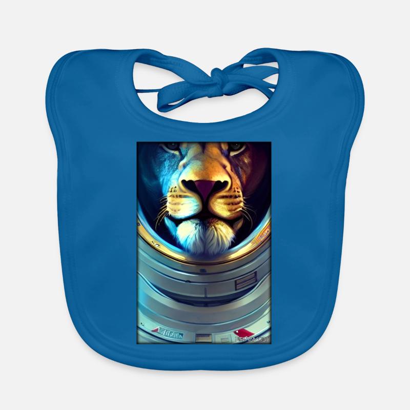 Leo Big Cat Astronaut Future Sci-Fi Technology Bavoir bio Bébé