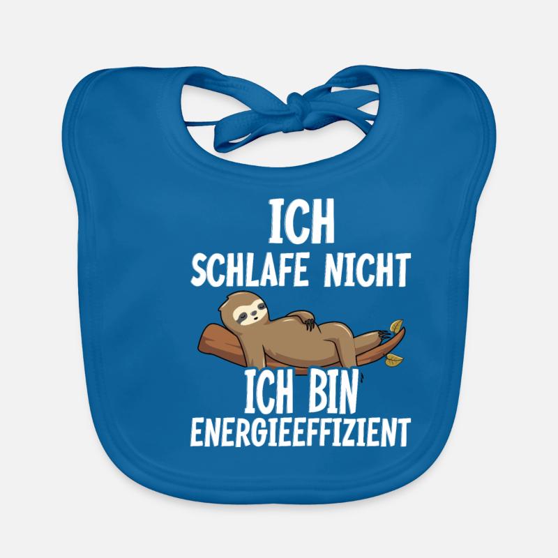 Faultier Geschenkidee Für Kollegen Langschläfer Baby Bio-Lätzchen
