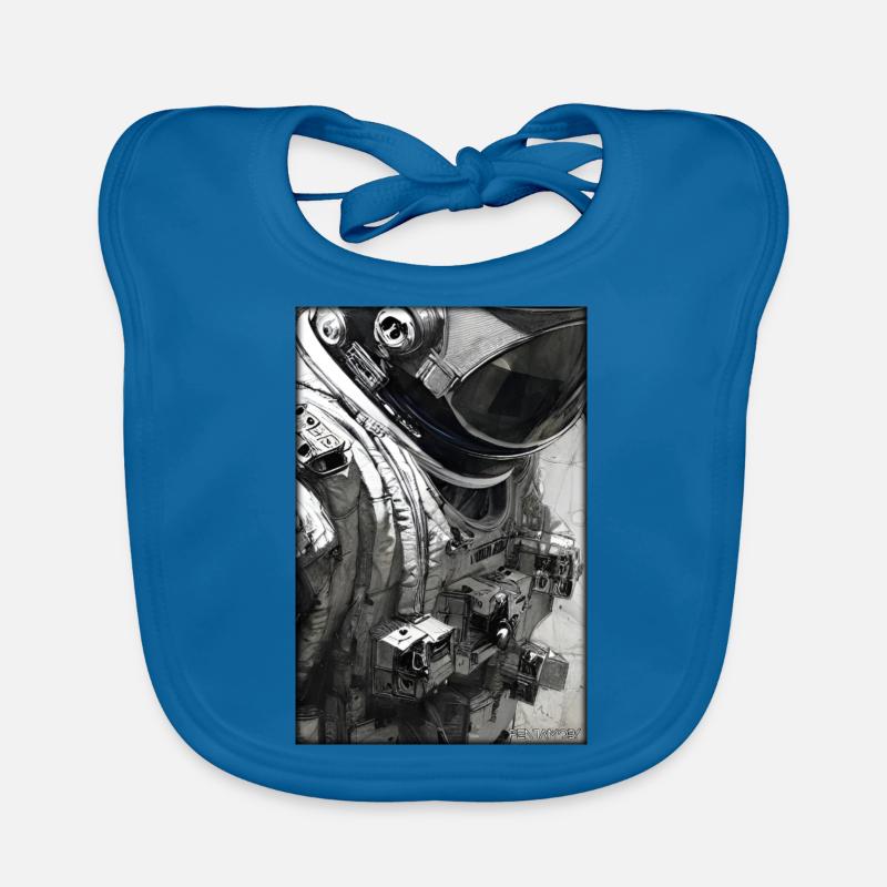 Astronaut Future Sci-Fi Technology Organic Baby Bibs