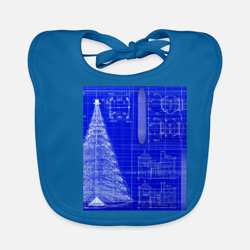 Weihnachten Weihnachtsbaum Schematic Blaupause Baby Bio-Lätzchen