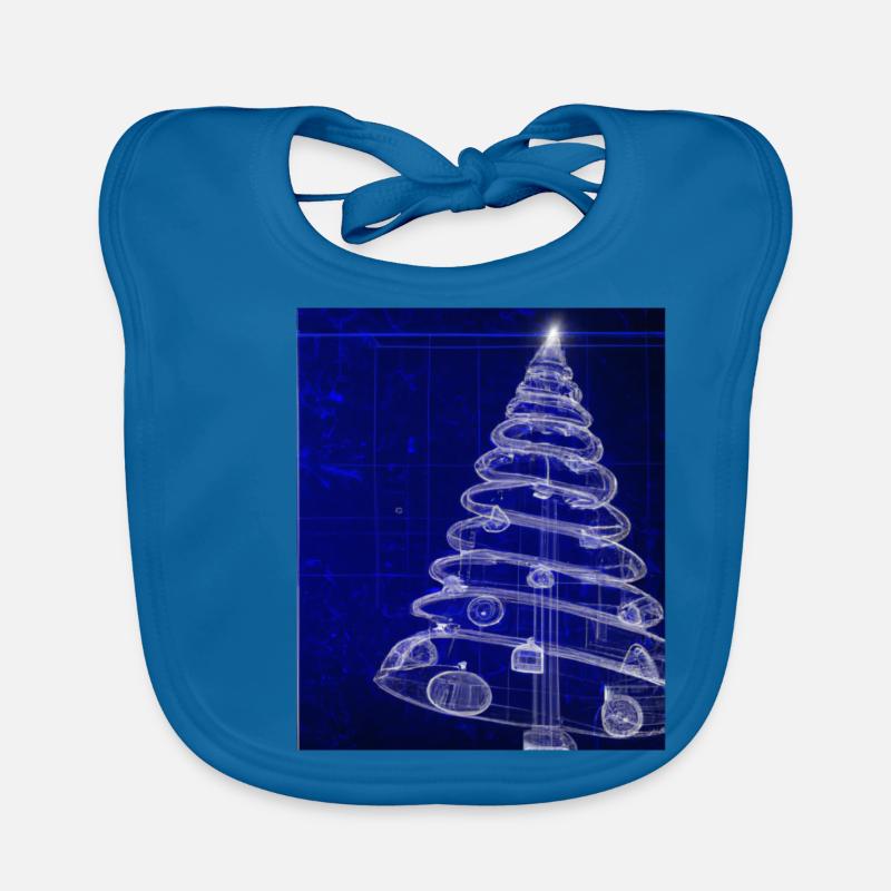 Weihnachten Weihnachtsbaum Schematic Blaupause Baby Bio-Lätzchen