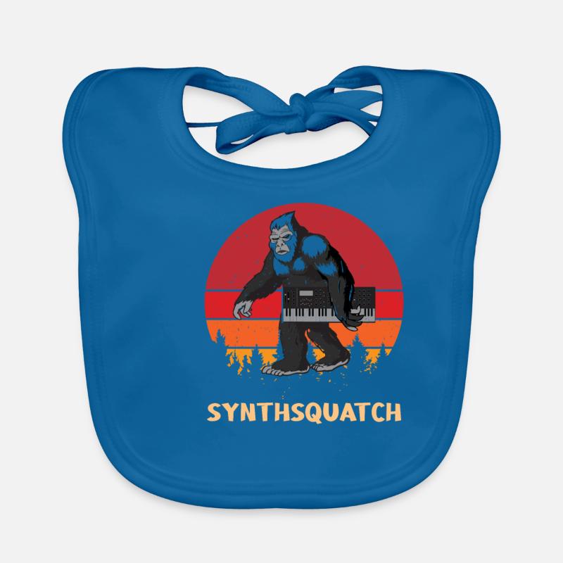 Sasquatch Synthétiseur DJ Clavier Synthsquatch Bavoir bio Bébé