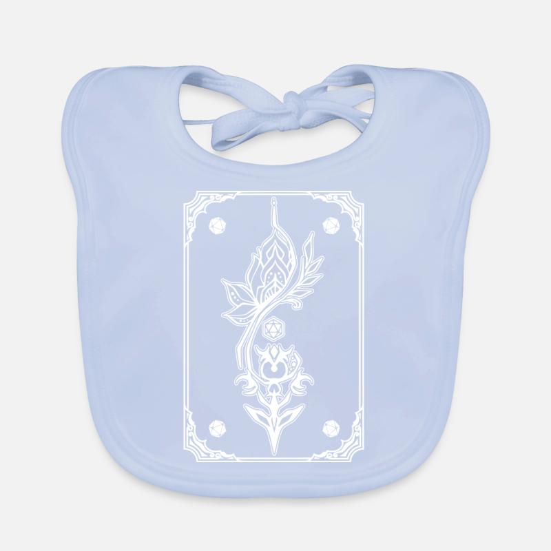 carte de sort fleur de lotus Bavoir bio Bébé