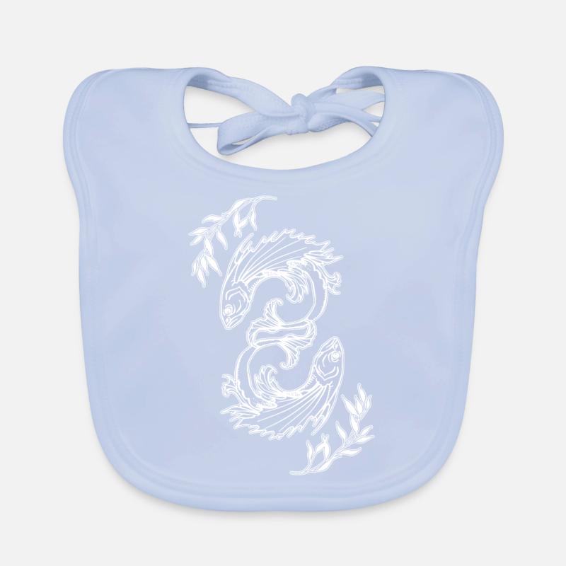 Fische Sternzeichen Baby Bio-Lätzchen