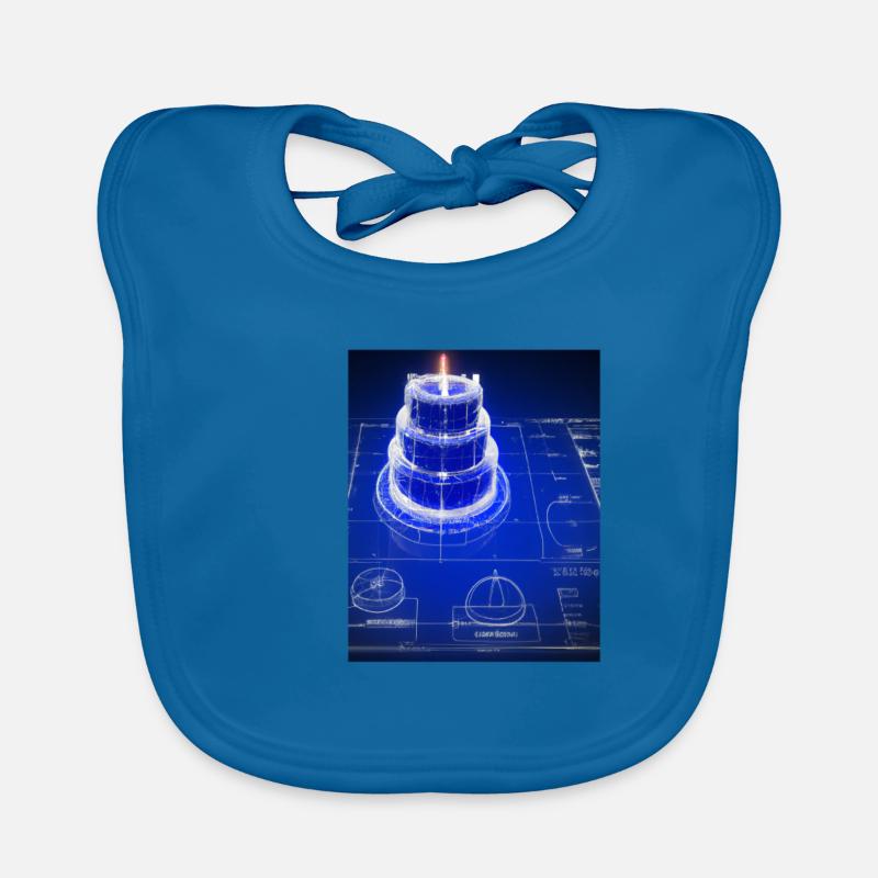 Cake Blueprint Pastry Chef Cake Baking Organic Baby Bibs