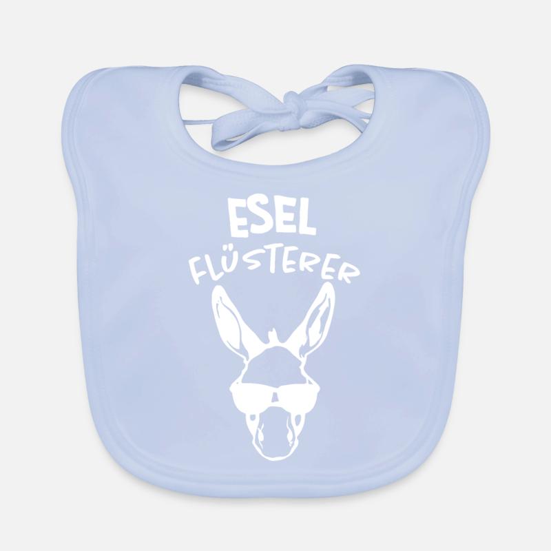 Esel Flüsterer Geschenkidee Baby Bio-Lätzchen