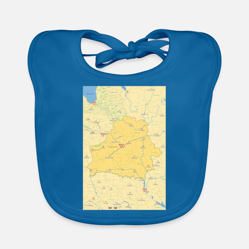 Biélorussie Carte Biélorussie Bavoir bio Bébé