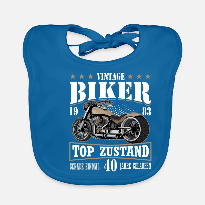 40 Geburtstag Mann Motorrad Baby Bio-Lätzchen