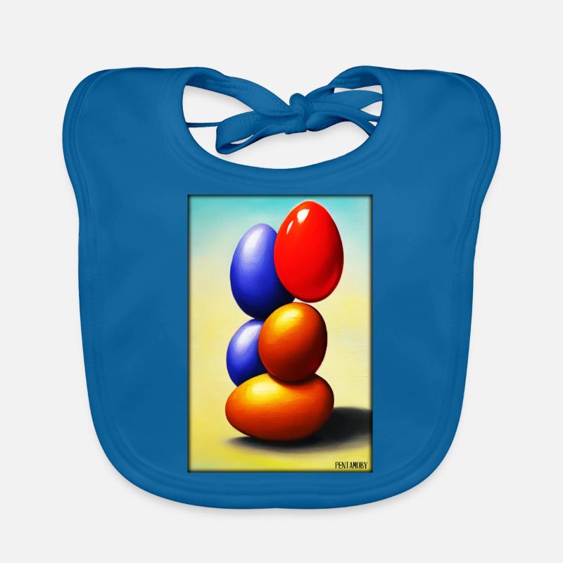 Easter Egg Easter Colorful Eggs Holiday Organic Baby Bibs