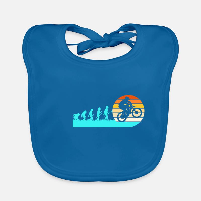 Fahrräder Radfahrer Evolution Mountainbiker Baby Bio-Lätzchen