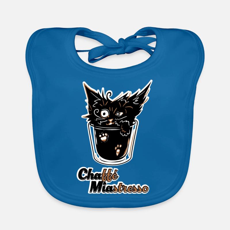 Chaffé Miastresso - Bavoir bio Bébé - bleu paon