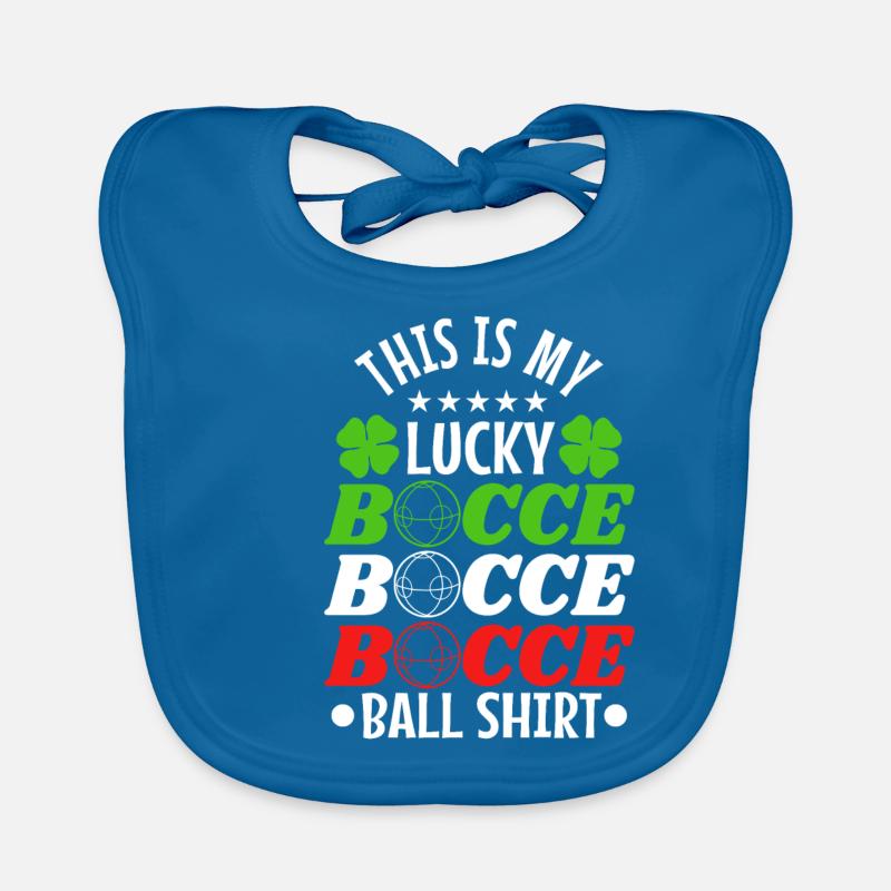 This is my Lucky Bocce ball Baby Bio-Lätzchen
