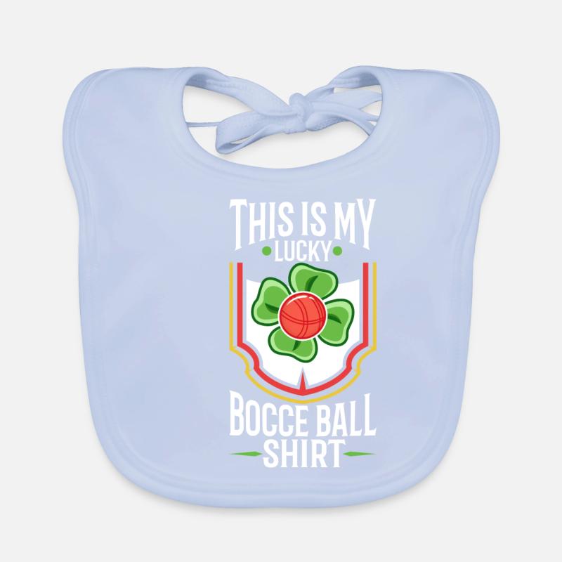 Ceci est ma boule de pétanque chanceuse Bavoir bio Bébé