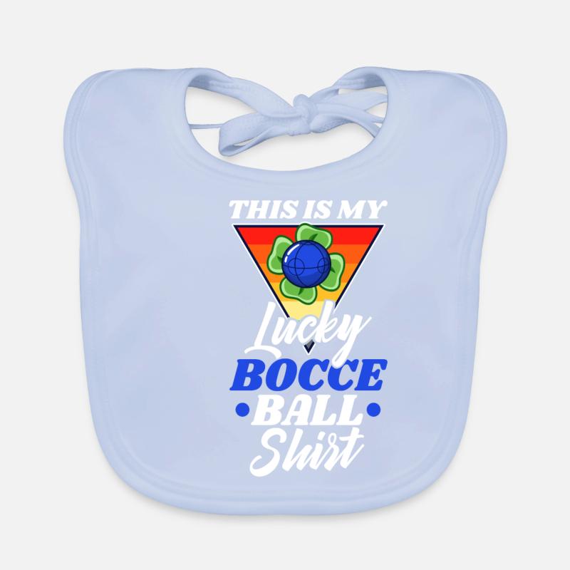 This is my Lucky Bocce ball Baby Bio-Lätzchen