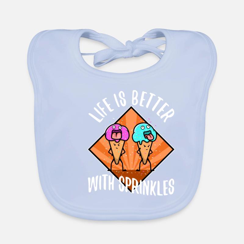 Life Is Better With Sprinkles Baby Bio-Lätzchen