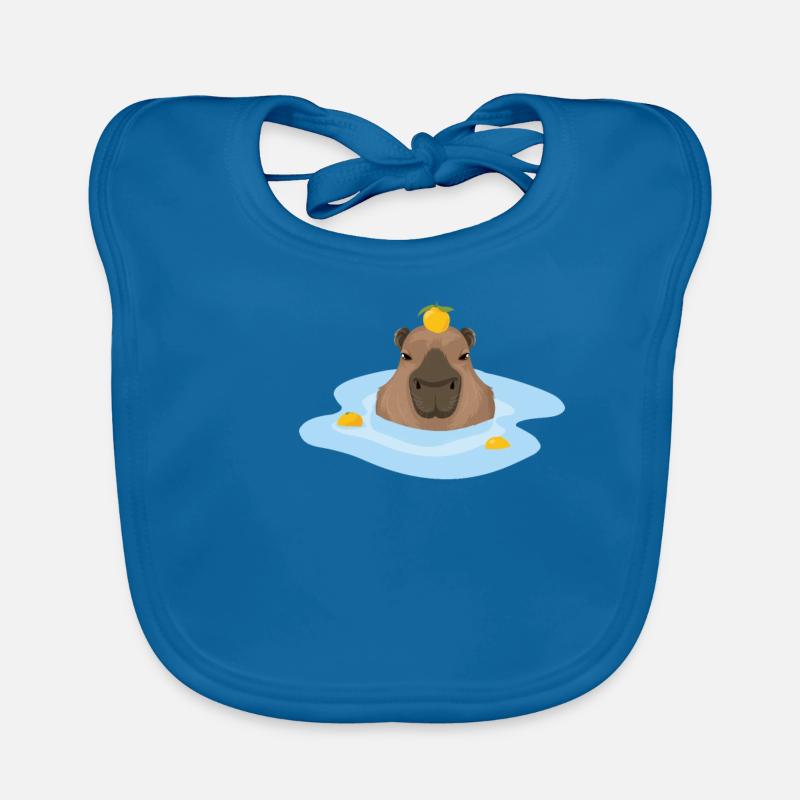 Capybara Idée cadeau Meme Capybara Capybara Bavoir bio Bébé