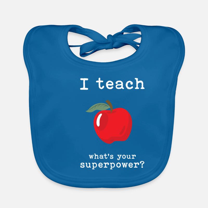 Enseignant Cadeau École Élève Enseignant de classe Bavoir bio Bébé