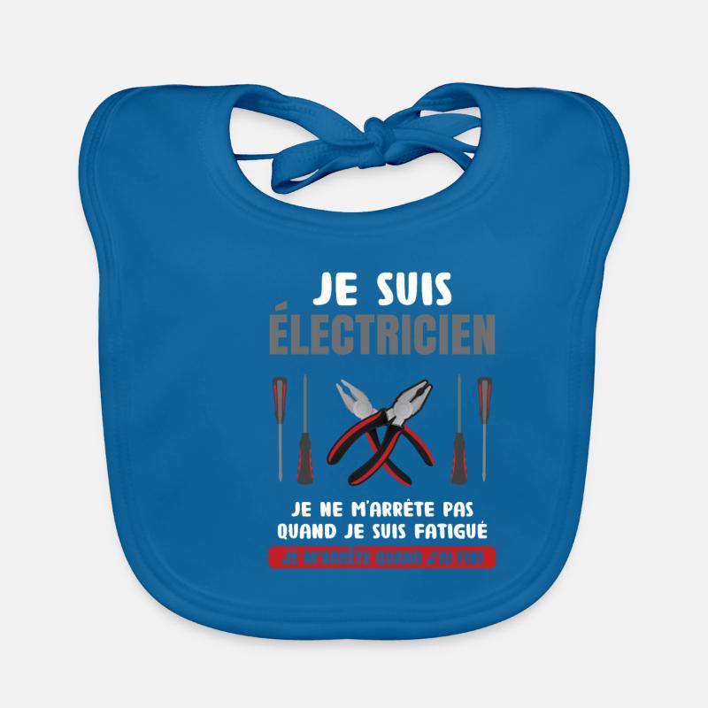 Électricien Dire Drôle De Technicien Électronique Bavoir bio Bébé