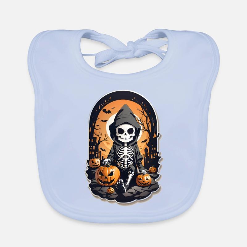 Halloween Skelette Baby Bio-Lätzchen