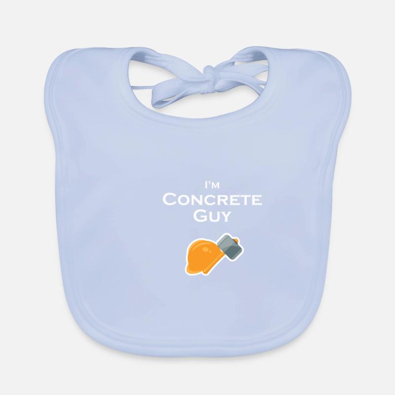 I'm Concrete Guy Worker Roofer Hardware Organic Baby Bibs