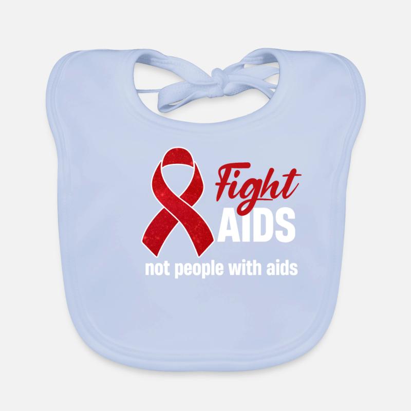 Bekämpfen Sie Aids, Nicht Menschen Mit Aids Baby Bio-Lätzchen