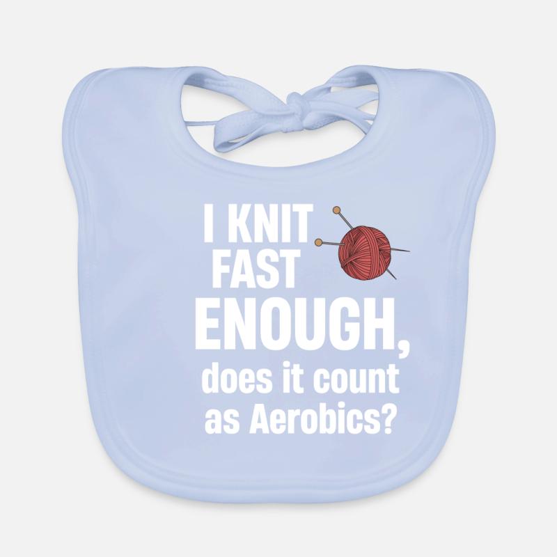 Je tricote assez vite, est-ce que ça compte comme de l’aérobic ? Bavoir bio Bébé