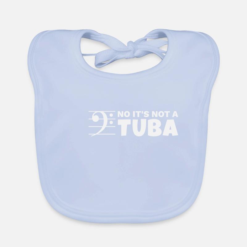 C’est un euphonium, pas un tuba, un eufonium, un dicton amusant Bavoir bio Bébé