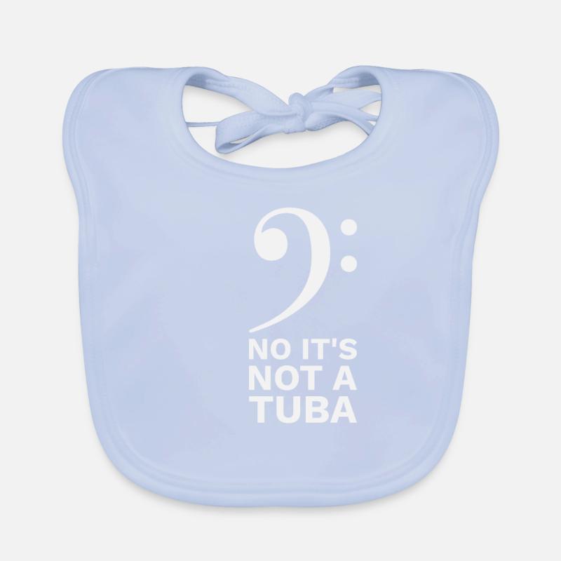 It's a Euphonium not a Tuba Eufonium Funny Spruch Baby Bio-Lätzchen