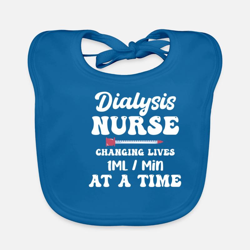 Dialysis Nurse Changes Life 1 ml/min Organic Baby Bibs