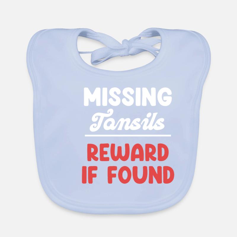 Missing almonds reward themselves when they are found Organic Baby Bibs