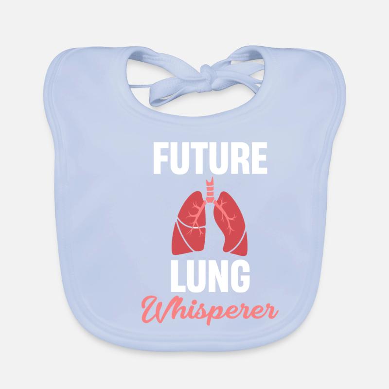 Future Lung Whisperer Pulmonologist Organic Baby Bibs
