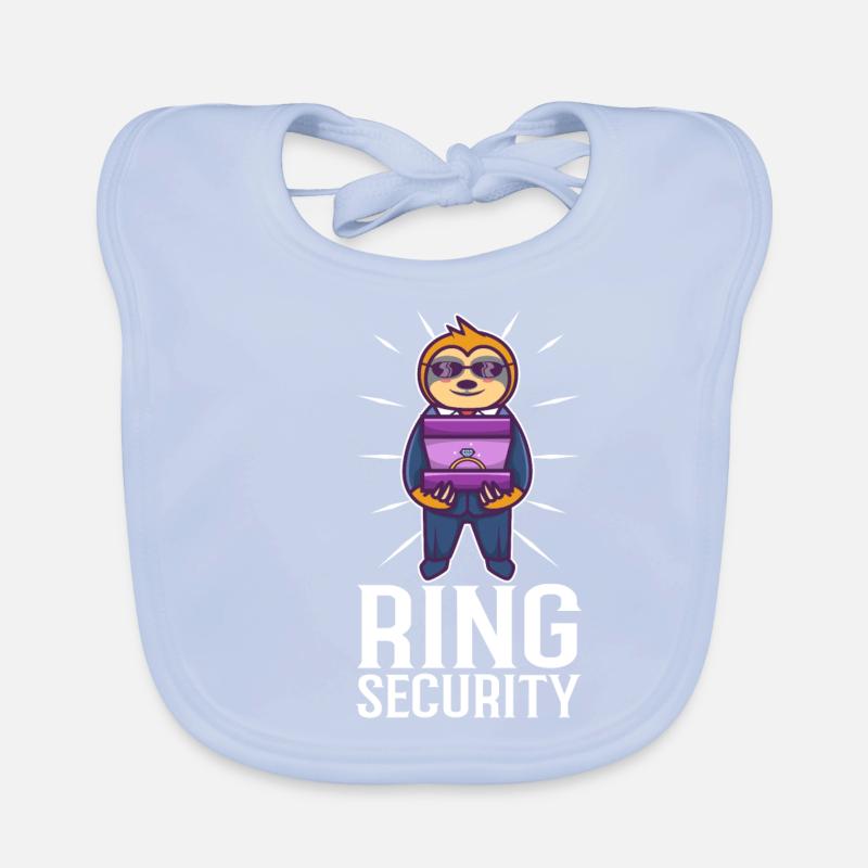 Ring Security Wedding Baby Bio-Lätzchen