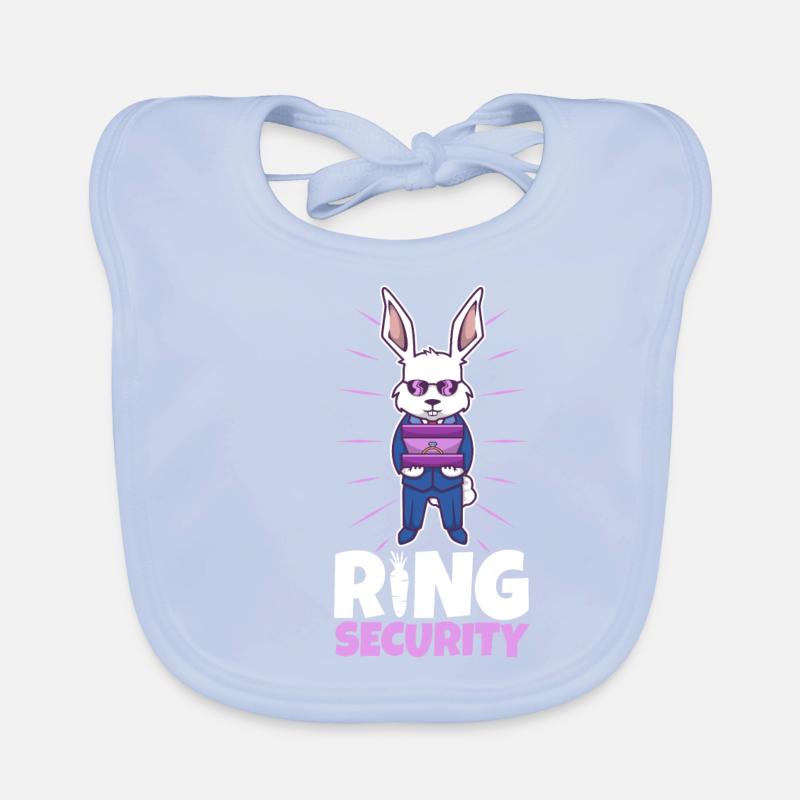 Ring Security Wedding Baby Bio-Lätzchen