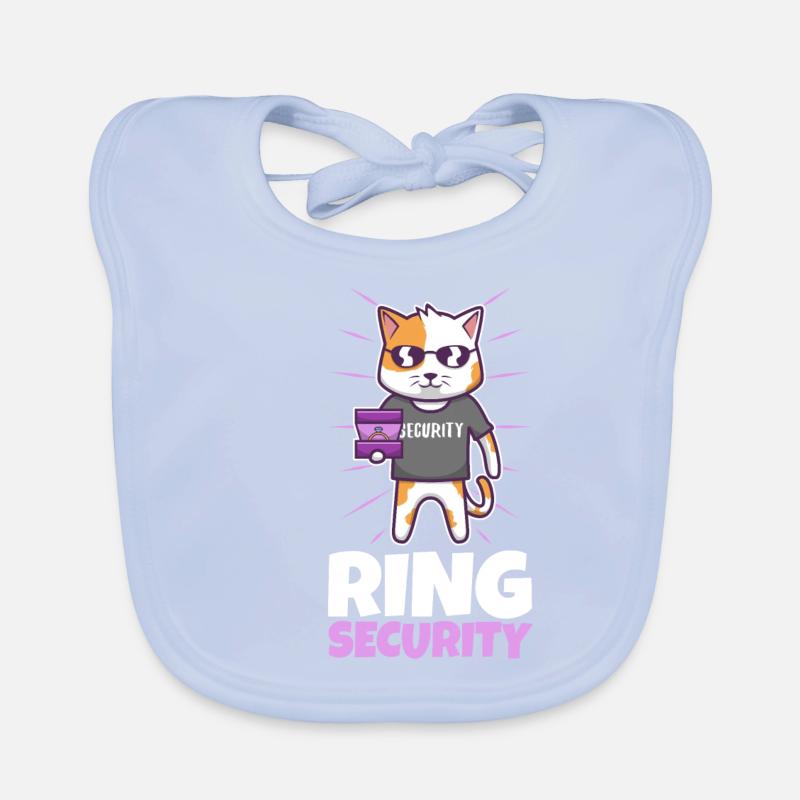 Ring Security Wedding Baby Bio-Lätzchen