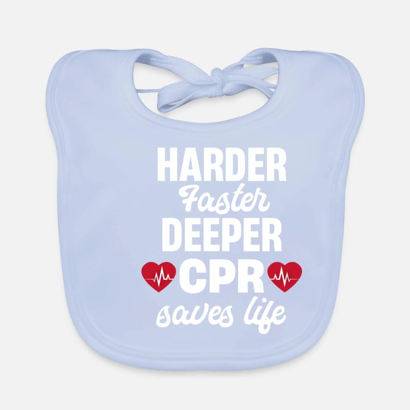 Plus dur, plus rapide, plus profond Bavoir bio Bébé