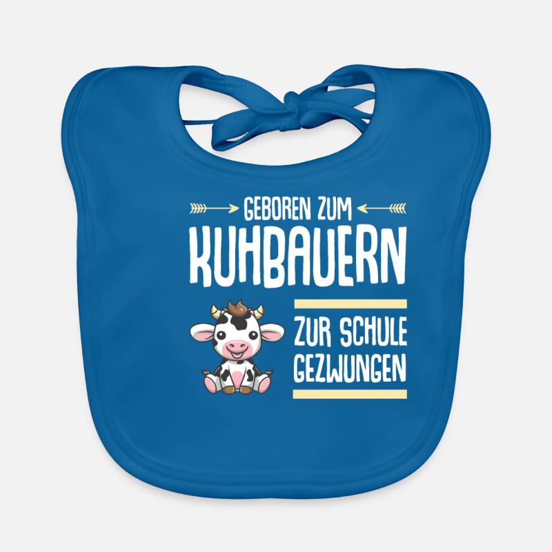 Landwirt Milchbauer Kuhbauer Kind Schule Baby Bio-Lätzchen