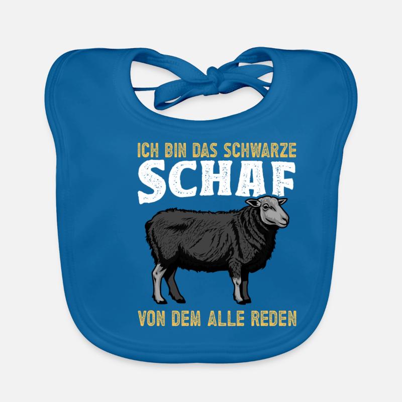 Schaf Schafe Schwarzes Schaf schwarze Schafe Baby Bio-Lätzchen