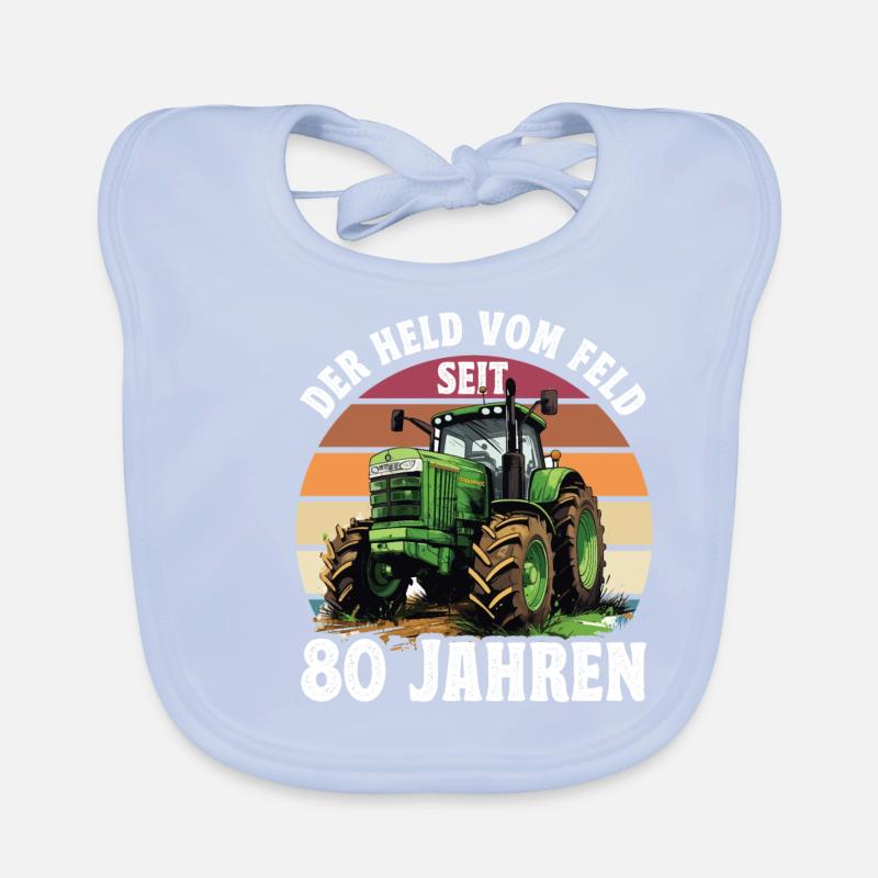Der held Vom Feld Traktor 28 Geburtstag Baby Bio-Lätzchen