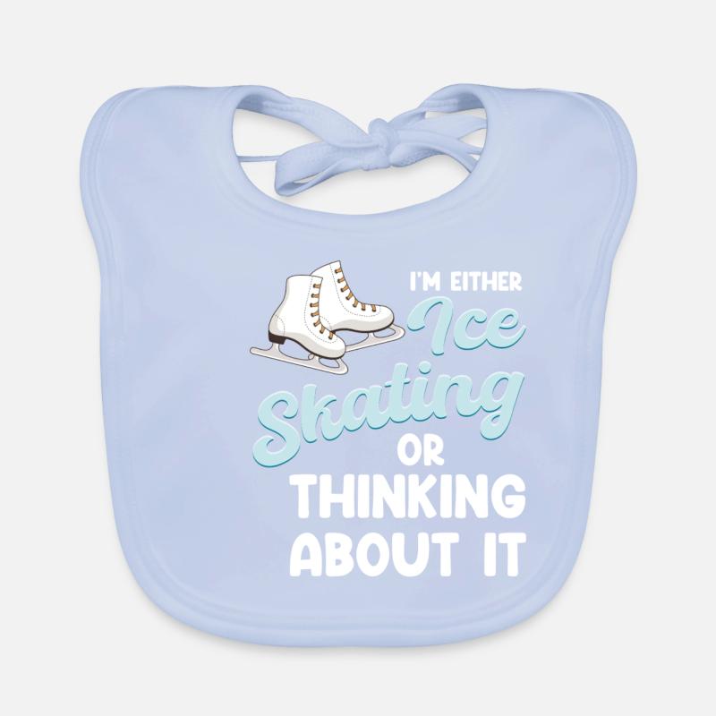 Entweder Laufe Ich Schlittschuh Oder Ich Denke Baby Bio-Lätzchen