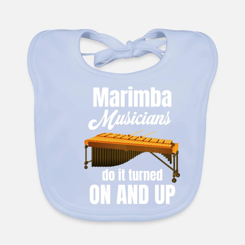 Marimba-musiker Machen Es Mit Eingeschalteter Baby Bio-Lätzchen