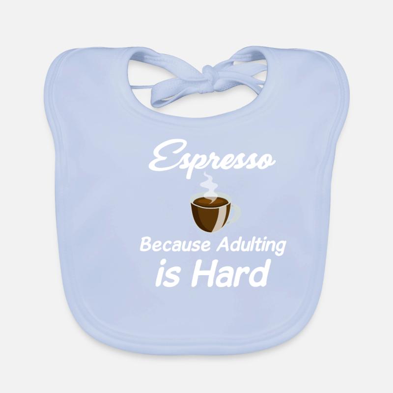 L’espresso parce que grandir est difficile Bavoir bio Bébé
