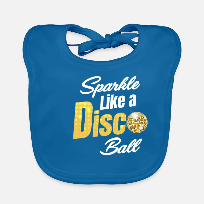 Scintillez comme une boule disco. Classique Bavoir bio Bébé